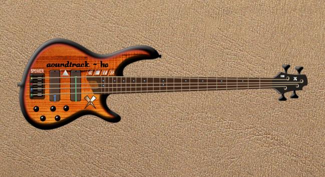 Guitar with vibrating strings